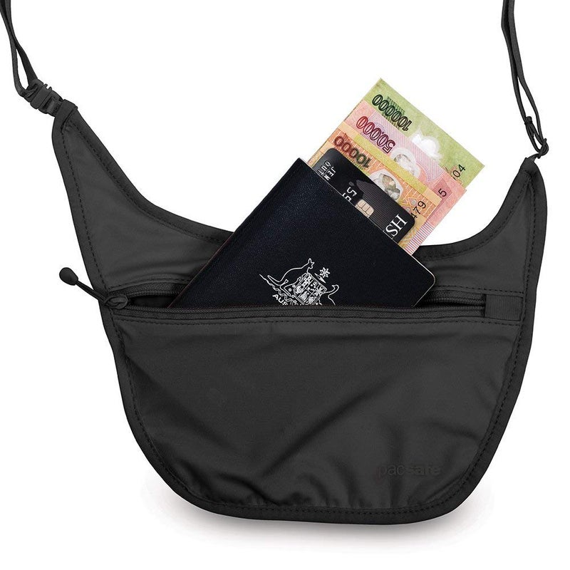 Pacsafe حقيبة الجسم السرية المضادة للسرقة باكسيف كوفر سيف S80، سوداء - Image 3